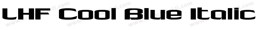 LHF Cool Blue Italic 语言英文字体转换
